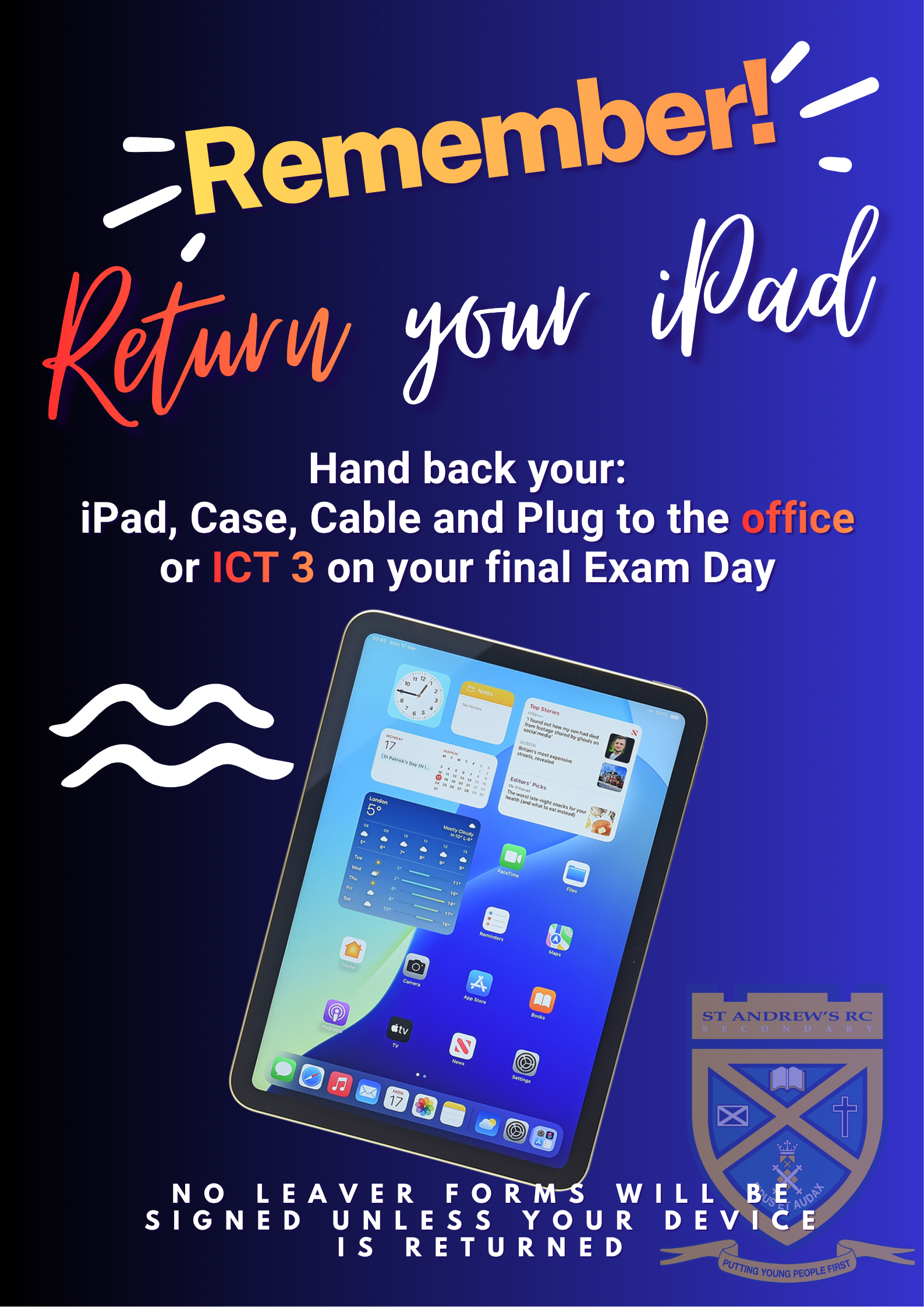 RETURN IPAD